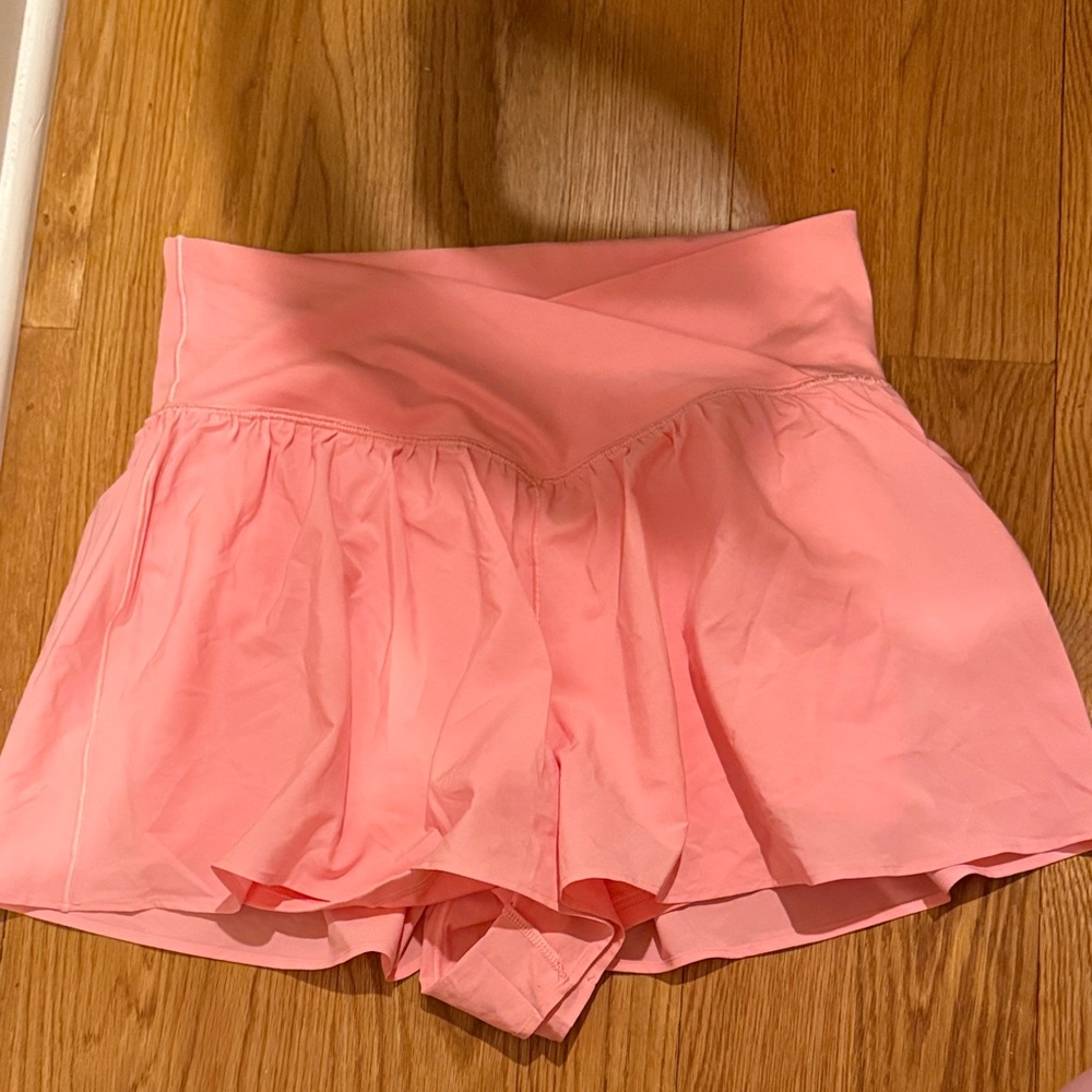 Pink Aerie Crossover Shorts